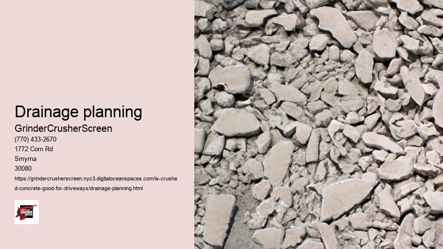 Drainage planning