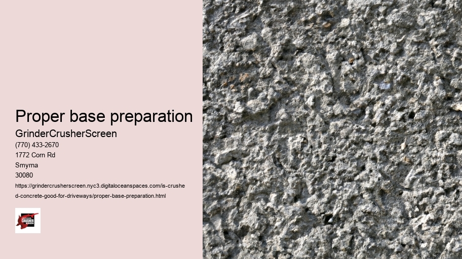 Proper base preparation
